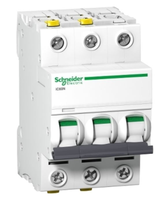 Wyłącznik nadprądowy 3P B 10A 6kA AC, Acti9 iC60N-B10-3, A9F03310, SCHNEIDER ELECTRIC A9F03310/SCH 3606480439902 SCHNEIDER ELECTRIC